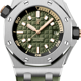 Audemars Piguet Royal Oak Offshore Diver Green Dial (Reference #  15720ST.OO.A052CA.01)