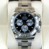 Daytona 40mm 126509 White Gold Black Dial