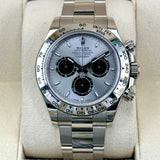 Daytona 40mm 126509 White Gold Silver Ghost Dial