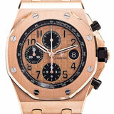 Audemars Piguet Royal Oak Offshore Selfwinding Chronograph / 18k Rose Gold/ Pink Toned Dial / Black Sub-Dials (Ref#26470OR.OO.1000OR.01)