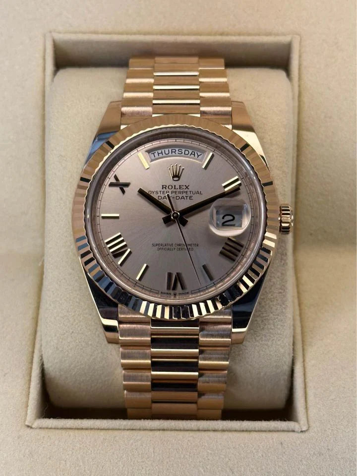Day-Date 40mm 228235 Presidential Rose Gold Sundust Dial - Super Clone Watch, photo 1 of 6