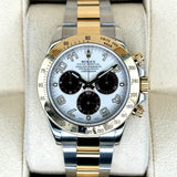 Daytona 40mm 116523 Two-Tone Panda Arabic Racing Dial