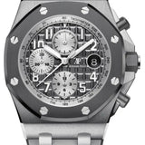 Audemars Piguet Royal Oak Offshore Selfwinding Chronograph/ Stainless Steel/ Grey Dial/ Silver Sub-Dials/ Grey Ceramic Bezel (Ref#26470IO.OO.A006CA.01)