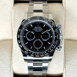 Daytona 40mm 126500LN Stainless Steel Black Dial