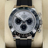 Daytona 40mm 116519LN White Gold Silver Ghost Dial