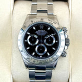 Daytona 40mm 116520 Stainless Steel Black Dial