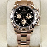 Daytona 40mm116505 Rose Gold Black Dial