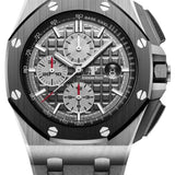 Audemars Piguet Royal Oak Offshore Selfwinding Chronograph/ Titanium/ Grey Dial/ Black Sub-Dials/ Grey Ceramic Bezel (Ref#26400IO.OO.A004CA.01)